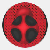 Autocollant amusant Ladybug (Devant)
