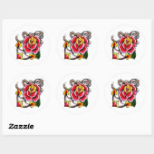Autocollant Ancre-n-Rose (Feuille)