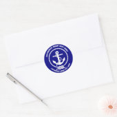 Autocollant Ancre "Your Text" (Enveloppe)