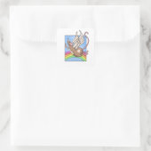 Autocollant Ange Rat (Sac)