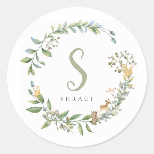 Autocollant animal forestier (Devant)