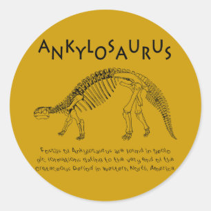 Autocollant Ankylosaurus