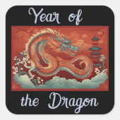 Autocollant année du Dragon (Devant)