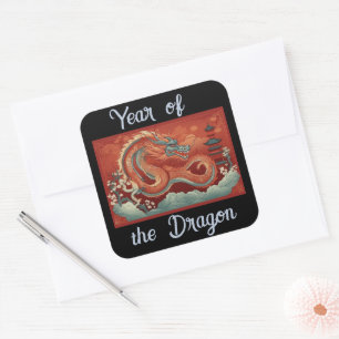 Autocollant année du Dragon