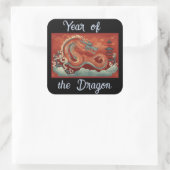Autocollant année du Dragon (Sac)