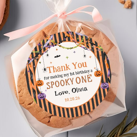 Autocollant Anniversaire Halloween Effrayant