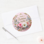 Autocollant anniversaire pour femme (Enveloppe)