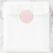 Autocollant Anniversaire Tranche de Citron Rose (Sac)