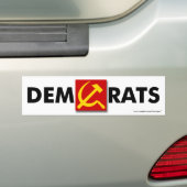 Autocollant anti-démocrate "DemRats" (En voiture)