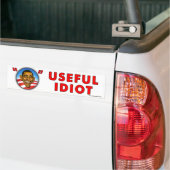 autocollant anti Obama "Idiot utile" (Sur camion)