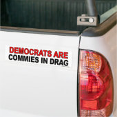 Autocollant anti-Obama "Les dems Sont Des Commies  (Sur camion)