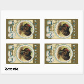 Autocollant antique de thanksgiving de Clapsaddle (Feuille)