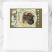 Autocollant antique de thanksgiving de Clapsaddle (Sac)