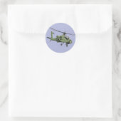 Autocollant Apache Helicopter (Sac)