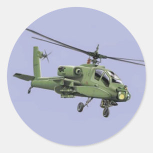 Autocollant Apache Helicopter