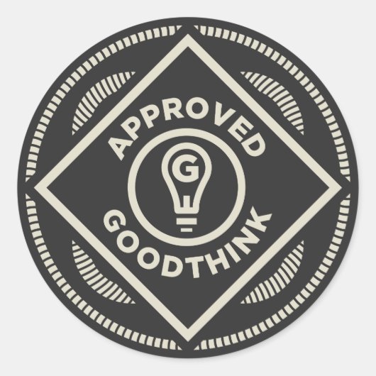 Autocollant approuvé Goodthink (Devant)