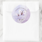 Autocollant Aqiqah modifiable pour bébé fille (Sac)