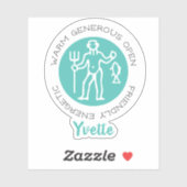 Autocollant Aquarius (Feuille)