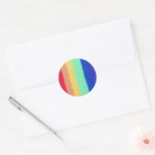 Autocollant arc-en-ciel croisé (Enveloppe)