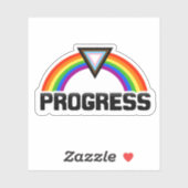 Autocollant arc-en-ciel Progress Pride (Feuille)
