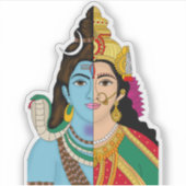 Autocollant Ardhanarishwara (Devant)