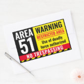 Autocollant AREA 51 (Enveloppe)