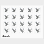 Autocollant argent abstrait Luxe (Feuille)