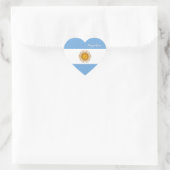 Autocollant Argentine, Cœur, Drapeau Patriotique A (Sac)