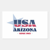 Autocollant Arizona My Home State (Devant)