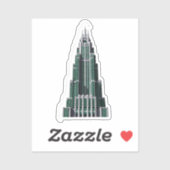 Autocollant Art Déco Chrysler Building (Feuille)