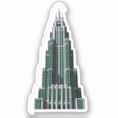Autocollant Art Déco Chrysler Building (Recto)