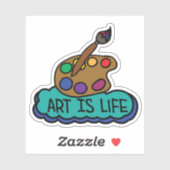 Autocollant Art is Life (Feuille)