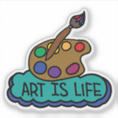 Autocollant Art is Life (Devant)