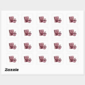 Autocollant artisanat abstrait argent joyeux (Feuille)