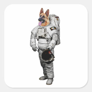 Autocollant Astronaute Berger Allemand