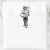 Autocollant Astronaute Chat (Sac)