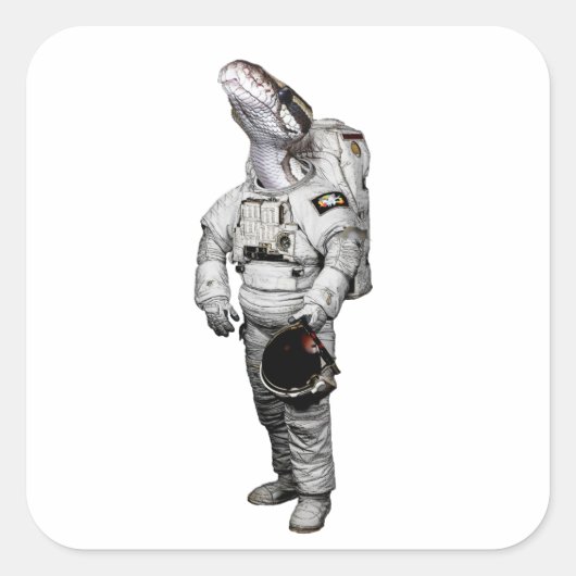 Autocollant Astronaute Serpent (Devant)