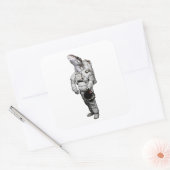 Autocollant Astronaute Serpent (Enveloppe)