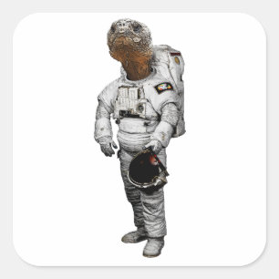 Autocollant Astronaute Tortue