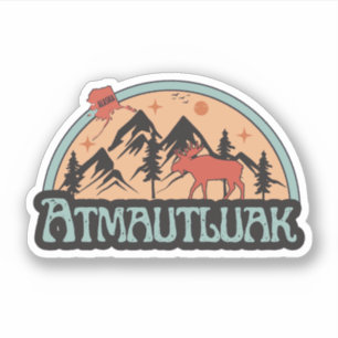Autocollant Atmautluak, Alaska
