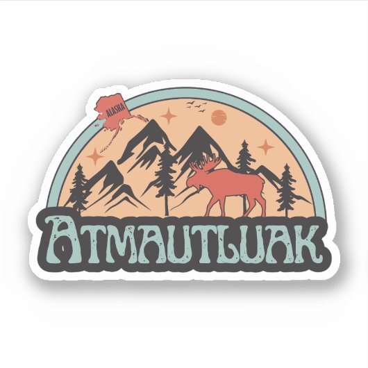 Autocollant Atmautluak, Alaska (Devant)