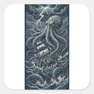 Autocollant Attaque du Kraken