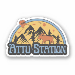 Autocollant Attu Station, Alaska