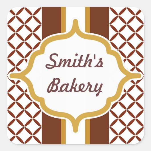 Autocollant au chocolat Carmel personnalisé (Devant)