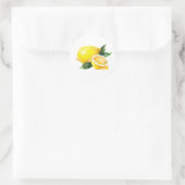 Autocollant au citron aquarelle (Sac)