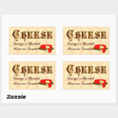 Autocollant au fromage maison personnalisé (Feuille)