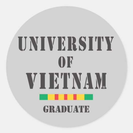autocollant au pochoir pour diplômé du Vietnam (Devant)