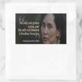 Autocollant Aung San Suu Kyi (Sac)