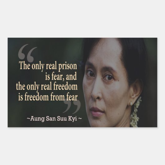 Autocollant Aung San Suu Kyi (Devant)