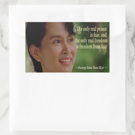 Autocollant Aung San Suu Kyi (Sac)